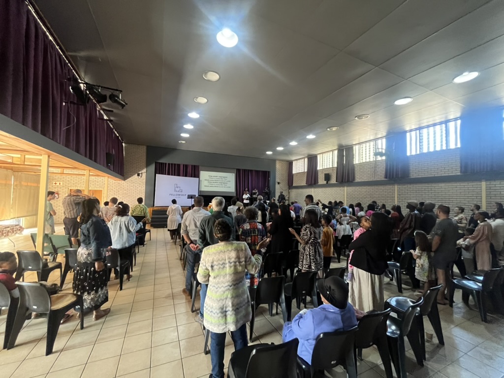 The Fellowship City congregation gathered for worship